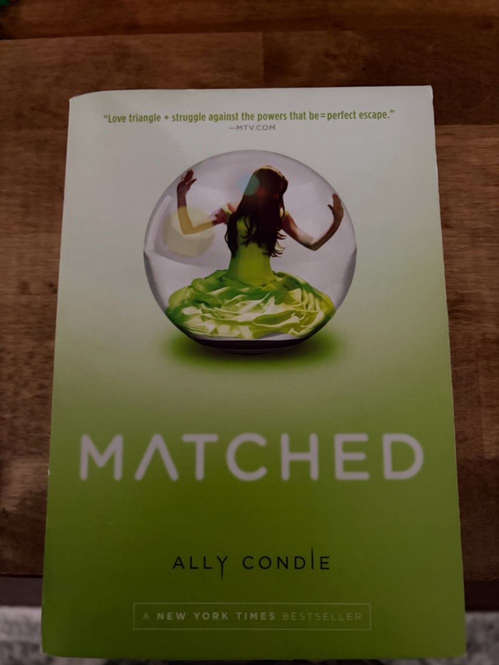 Matched by Ally Condie - Green Cover Paperback
